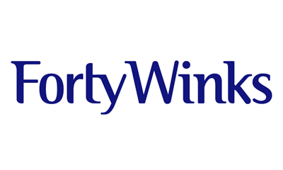 Forty Winks white logo